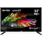 Dyon iGoo-TV 32H Téléviseur LED 81.3 cm 32 pouces CEE E (A - G) CI+, DVB-C, DVB-S2, DVB-T2, HD ready, Smart TV, Wi-Fi noir