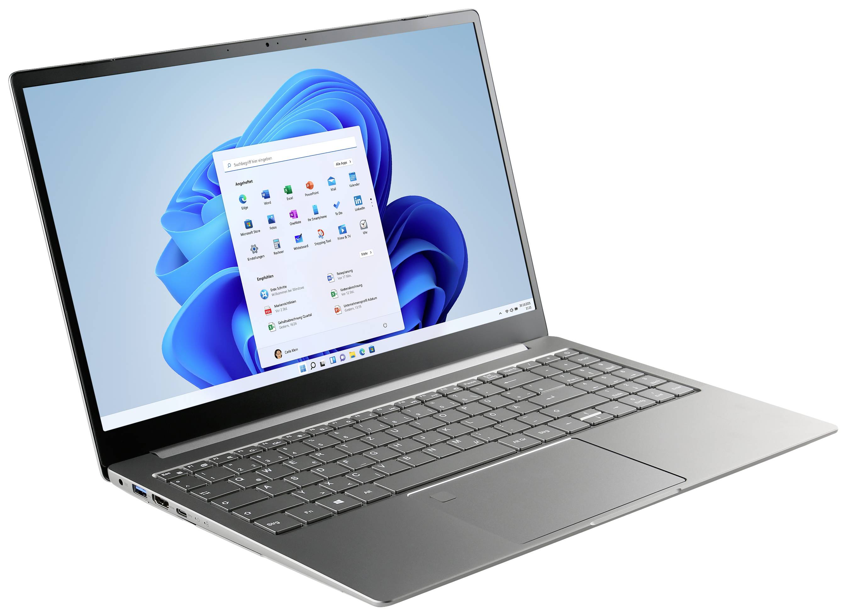 CSL Computer Notebook R'Evolve C15 v3 39.6cm (15.6 Zoll) Full HD Intel® N N200 16GB RAM 1TB SSD Deutsch, QWERTZ Silber 90008