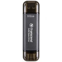 Transcend ESD310C 512GB Externe SSD USB-A (USB 3.2 Gen 2), USB-C® Schwarz TS512GESD310C Transcend ESD310C 512GB Externe SSD USB-A (USB 3.2 Gen 2), USB-C® Schwarz TS512GESD310C