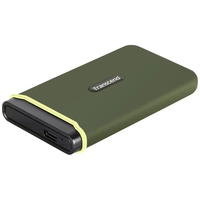 Transcend ESD380C 500GB Externe SSD USB-C® (USB 3.2 Gen 2) Militär Grün TS500GESD380C Transcend ESD380C 500GB Externe SSD USB-C® (USB 3.2 Gen 2) Militär Grün TS500GESD380C