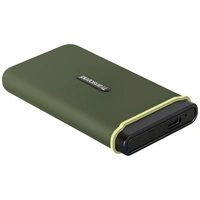 Transcend ESD380C 500GB Externe SSD USB-C® (USB 3.2 Gen 2) Militär Grün TS500GESD380C Transcend ESD380C 500GB Externe SSD USB-C® (USB 3.2 Gen 2) Militär Grün TS500GESD380C