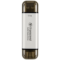 Transcend ESD310S 1TB Externe SSD USB-A (USB 3.2 Gen 2), USB-C® Silber TS1TESD310S Transcend ESD310S 1TB Externe SSD USB-A (USB 3.2 Gen 2), USB-C® Silber TS1TESD310S