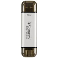 Transcend ESD310S 2TB Externe SSD USB-A (USB 3.2 Gen 2), USB-C® Silber TS2TESD310S Transcend ESD310S 2TB Externe SSD USB-A (USB 3.2 Gen 2), USB-C® Silber TS2TESD310S