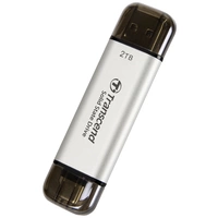 Transcend ESD310S 2TB Externe SSD USB-A (USB 3.2 Gen 2), USB-C® Silber TS2TESD310S Transcend ESD310S 2TB Externe SSD USB-A (USB 3.2 Gen 2), USB-C® Silber TS2TESD310S