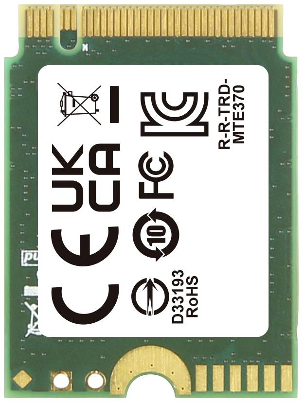 Eine grüne elektronische Karte mit verschiedenen Sicherheits- und Compliance-Zertifikaten, darunter CE, UKCA, und FCC.