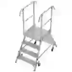 Krause 821089 Aluminium Podestleiter fahrbar, Montage mit Werkzeug Arbeitshöhe (max.): 3m Aluminium 40.5kg Krause 821089 Aluminium Podestleiter fahrbar, Montage mit Werkzeug Arbeitshöhe (max.): 3m Aluminium 40.5kg