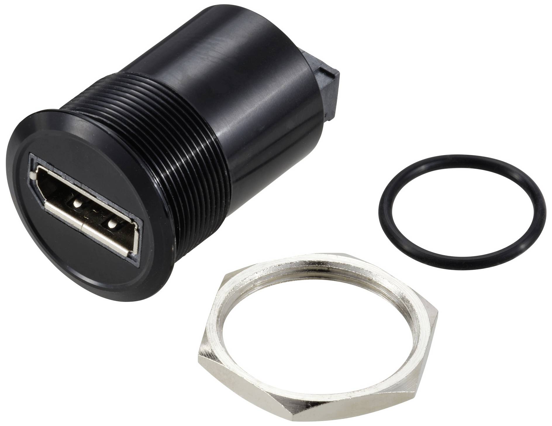 TRU COMPONENTS TC-11980480 Display Port 1,2 Panel-Adapter Buchse DisplayPort Buchse - DisplayPort B