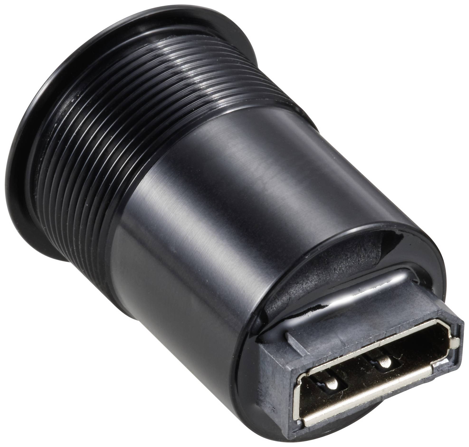 TRU COMPONENTS TC-11980480 Display Port 1,2 Panel-Adapter Buchse DisplayPort Buchse - DisplayPort Buchse Schwarz Inhalt: 1St.