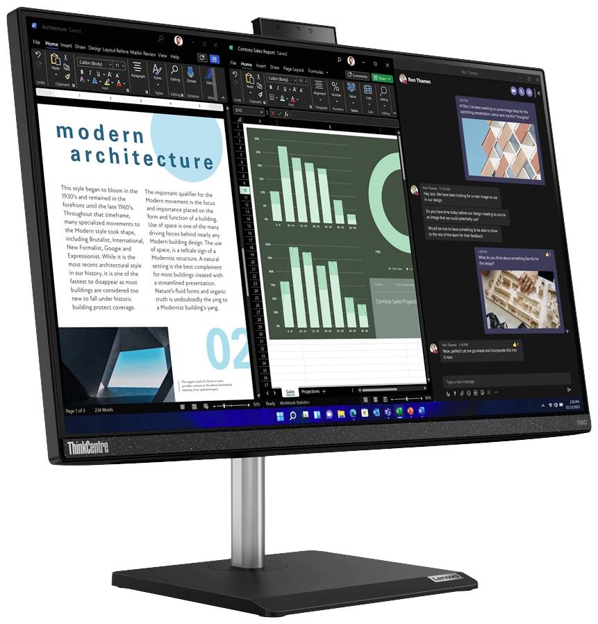 Lenovo All-in-One PC ThinkCentre neo 30a 24 Gen 4 60.5 cm (23.8 Zoll) Full HD Intel® Core™ i7 i7-13620H 4.9 GHz 16 GB RAM 512 GB SSD Intel UHD Gr