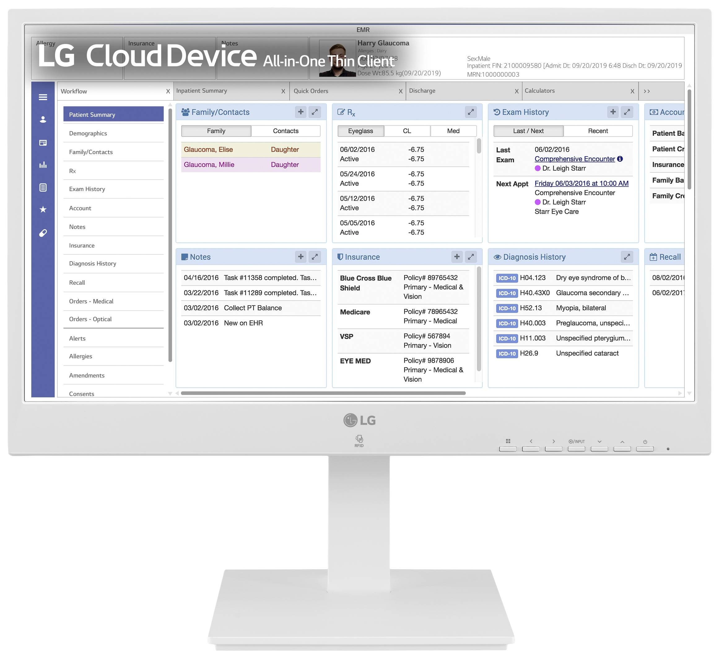 LG Electronics All-in-One PC ThinClient 24CR671N-2P 60.5cm (23.8 Zoll) Full HD Intel® Pentium® N6005 3.3GHz 8GB RAM 256GB SSD