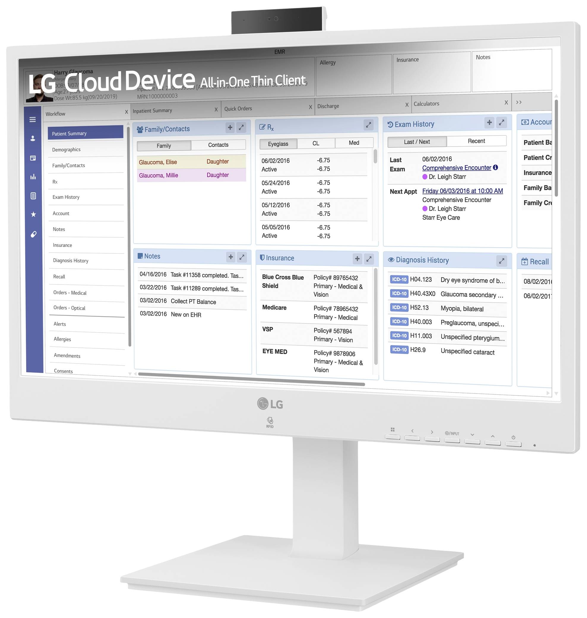 LG Electronics All-in-One PC ThinClient 24CR671N-2P 60.5cm (23.8 Zoll) Full HD Intel® Pentium® N6005 3.3GHz 8GB RAM 256GB SSD