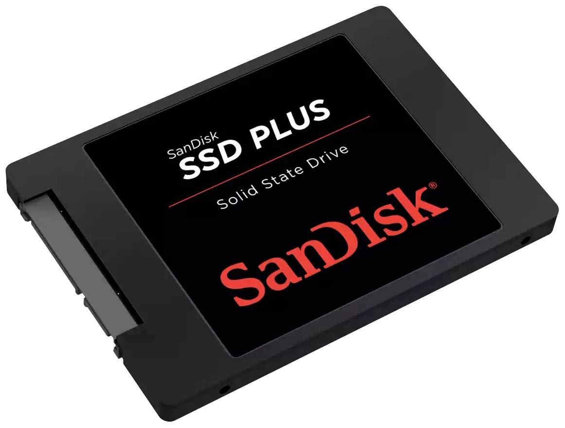 SanDisk SSD PLUS 1TB Interne SATA SSD 6.35cm (2.5 Zoll) SATA 6 Gb/s Retail SDSSDA-1T00-G27