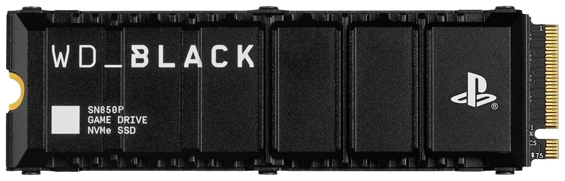 Western Digital Black™ SN850P Heatsink 4 TB Interne M.2 SSD 2280 PCIe NVMe 4.0 x4 WDBBYV0040BNC-WRS