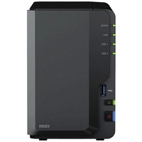 Synology DiskStation DS223 NAS-Server Gehäuse 0GB 2 Bay USB 3.2 Gen 1 Frontanschluss (USB 3.0), Synology® Hard- und Software Synology DiskStation DS223 NAS-Server Gehäuse 0GB 2 Bay USB 3.2 Gen 1 Frontanschluss (USB 3.0), Synology® Hard- und Software