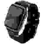 JT Berlin Watchband Alex II Vintage Armband 42 mm, 44 mm, 45mm M Schwarz, Space Grau Watch Series 1, Watch Series 2, Watch Series