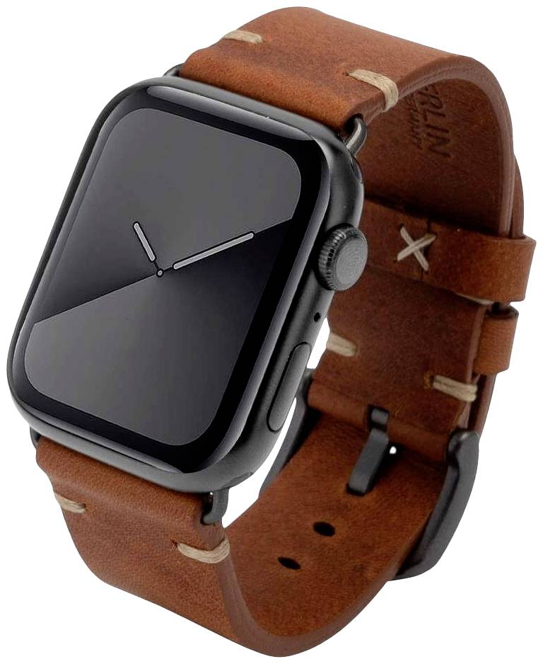 JT Berlin Watchband Alex II Vintage Armband 42 mm, 44 mm, 45 mm, 46mm M Braun, Space Grau Watch Series 1, Watch Series 2, Watch