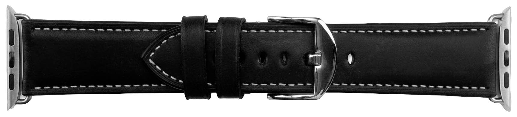 JT Berlin Watchband Charlie Armband 42 mm, 44 mm, 45 mm, 49mm M Schwarz, Edelstahl Watch Series 1, Watch Series 2, Watch Series