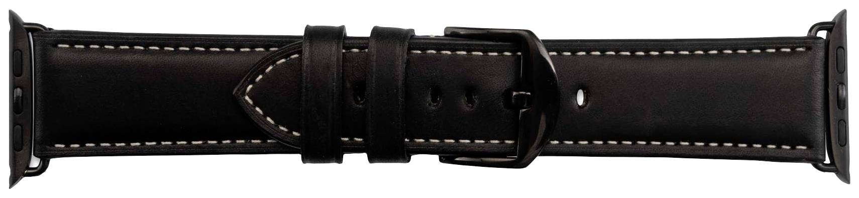 JT Berlin Watchband Charlie Armband 42 mm, 44 mm, 45 mm, 49mm M Schwarz Watch Series 1, Watch Series 2, Watch Series 3, Watch