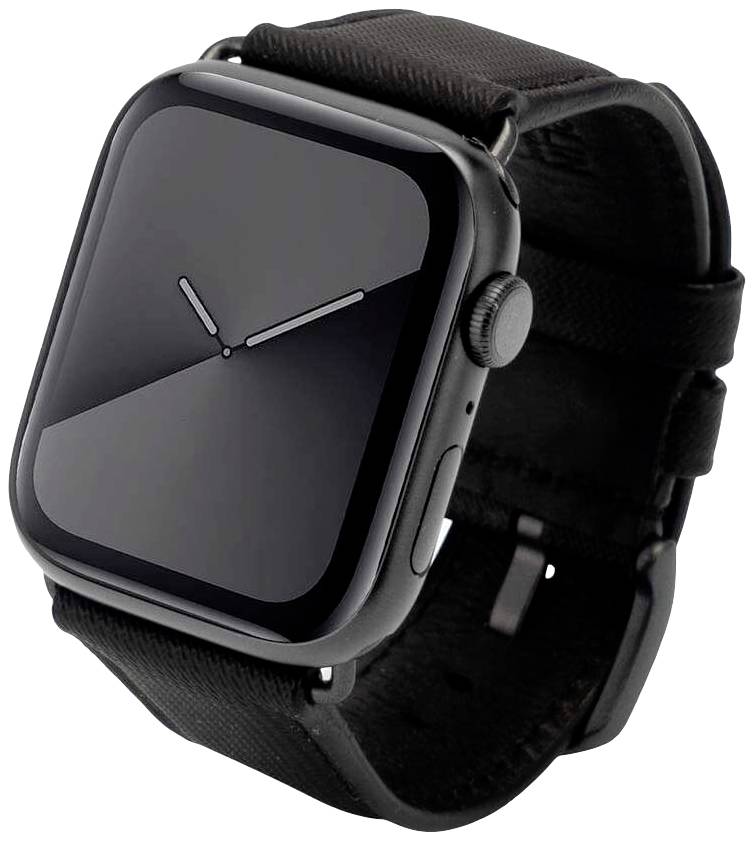 JT Berlin Watchband Wannsee Armband 42 mm, 44 mm, 45 mm, 49mm M Schwarz, Space Grau Watch Series 1, Watch Series 2, Watch Series