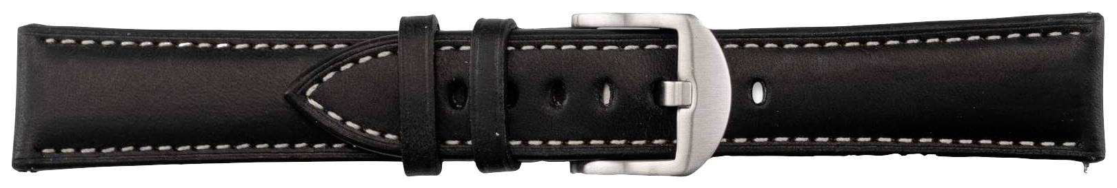 JT Berlin Watchband Charlie Armband 44 mm, 40 mm, 47 mm, 43 mm, 45 mm, 46 mm, 42 mm, 41mm M Schwarz, Edelstahl