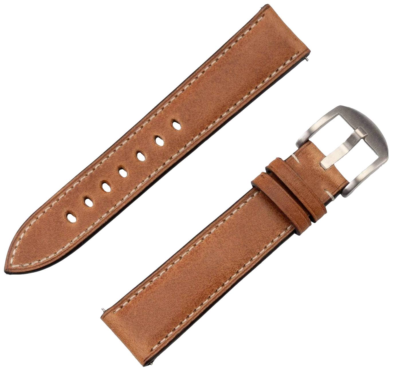 JT Berlin Watchband Charlie Armband 44 mm, 40 mm, 47 mm, 43 mm, 45 mm, 46 mm, 42 mm, 41mm M Braun, Edelstahl