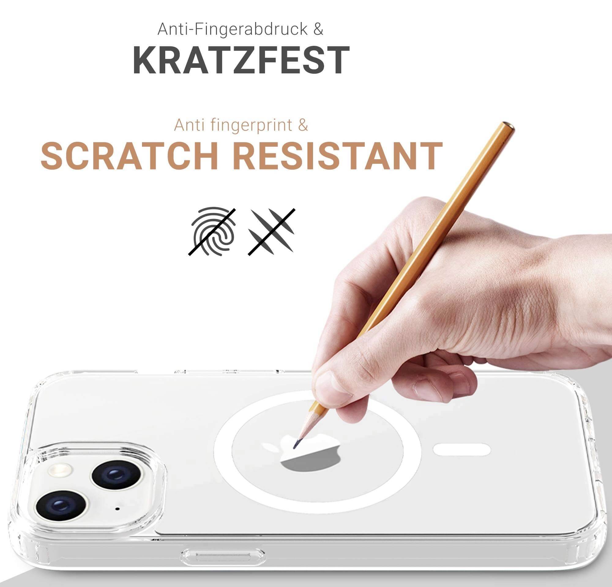 JT Berlin Pankow Clear MagSafe Backcover Apple iPhone 13 Transparent MagSafe kompatibel, Stoßfest 10919