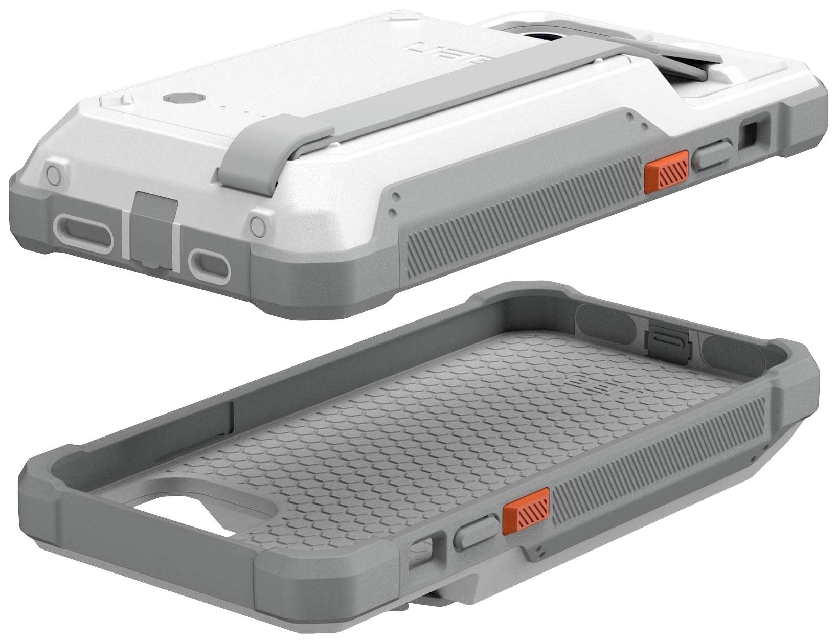 Urban Armor Gear Workflow Healthcare Battery Case Backcover Apple iPhone 12, iPhone 12 Pro Weiß integrierter Akku, Stoßfest