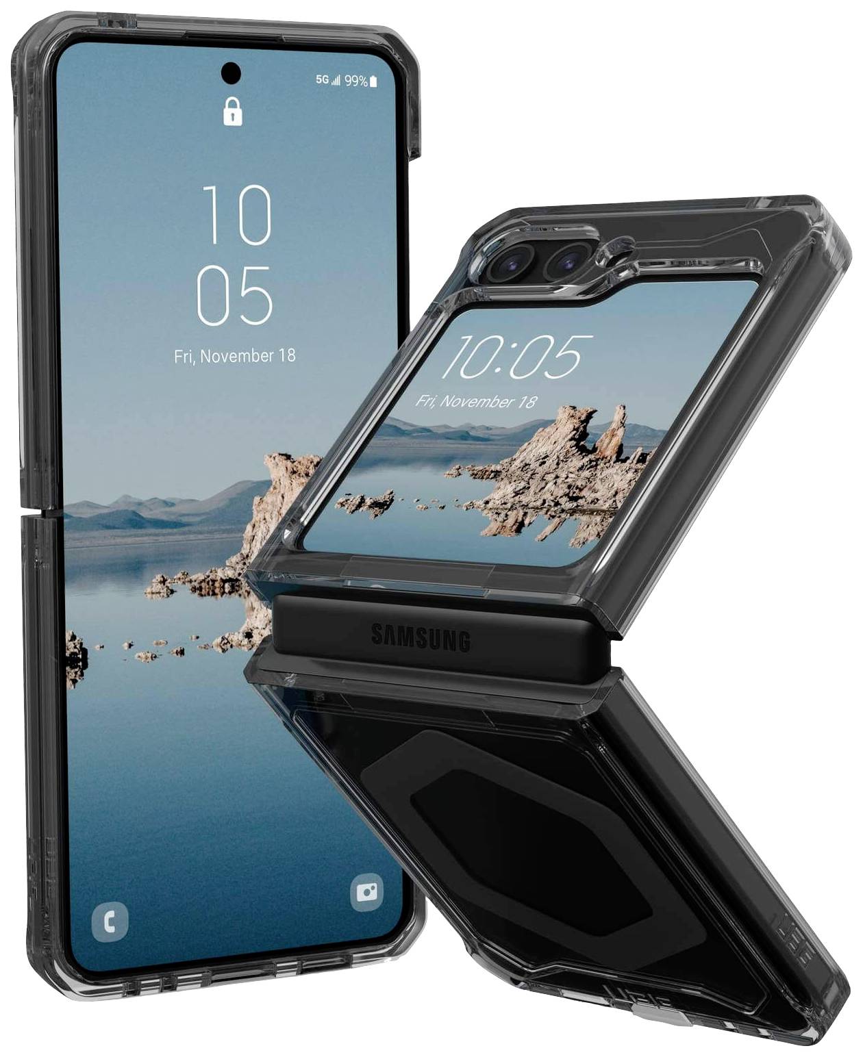 Urban Armor Gear Plyo Pro Case Backcover Samsung Galaxy Z Flip5 Grau MagSafe kompatibel, Stoßfest 21421411313A