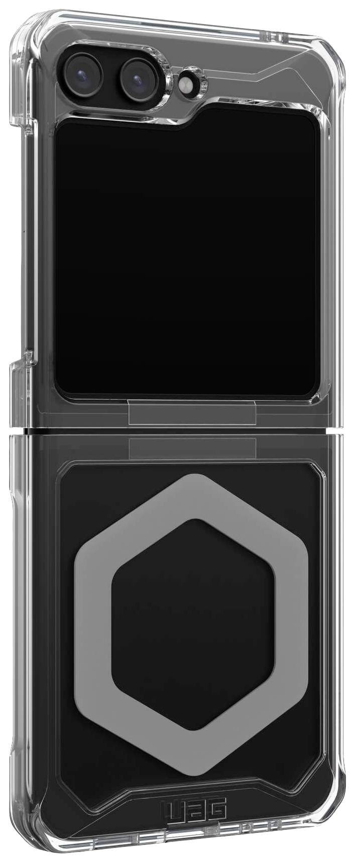 Urban Armor Gear Plyo Pro Case Backcover Samsung Galaxy Z Flip5 Ice, Silber MagSafe kompatibel, Stoßfest 214214114333
