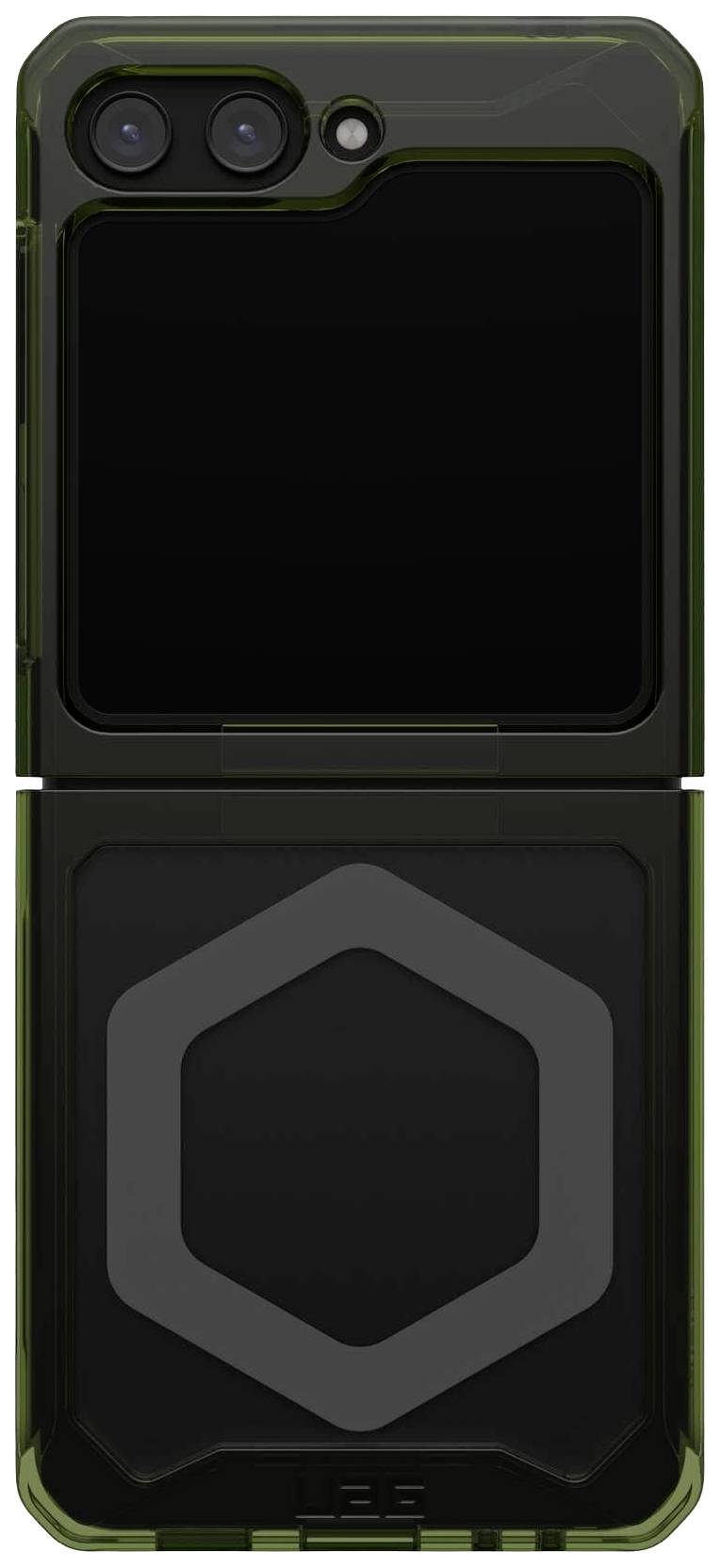 Urban Armor Gear Plyo Pro Case Backcover Samsung Galaxy Z Flip5 Olive-Grün, Space Grau MagSafe kompatibel, Stoßfest 21421411723A