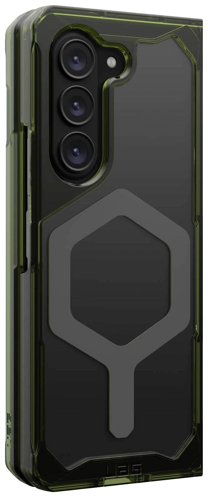 Urban Armor Gear Plyo Pro Case Backcover Samsung Galaxy Z Fold5 Olive-Grün, Space Grau MagSafe kompatibel, Stoßfest 21421511723A