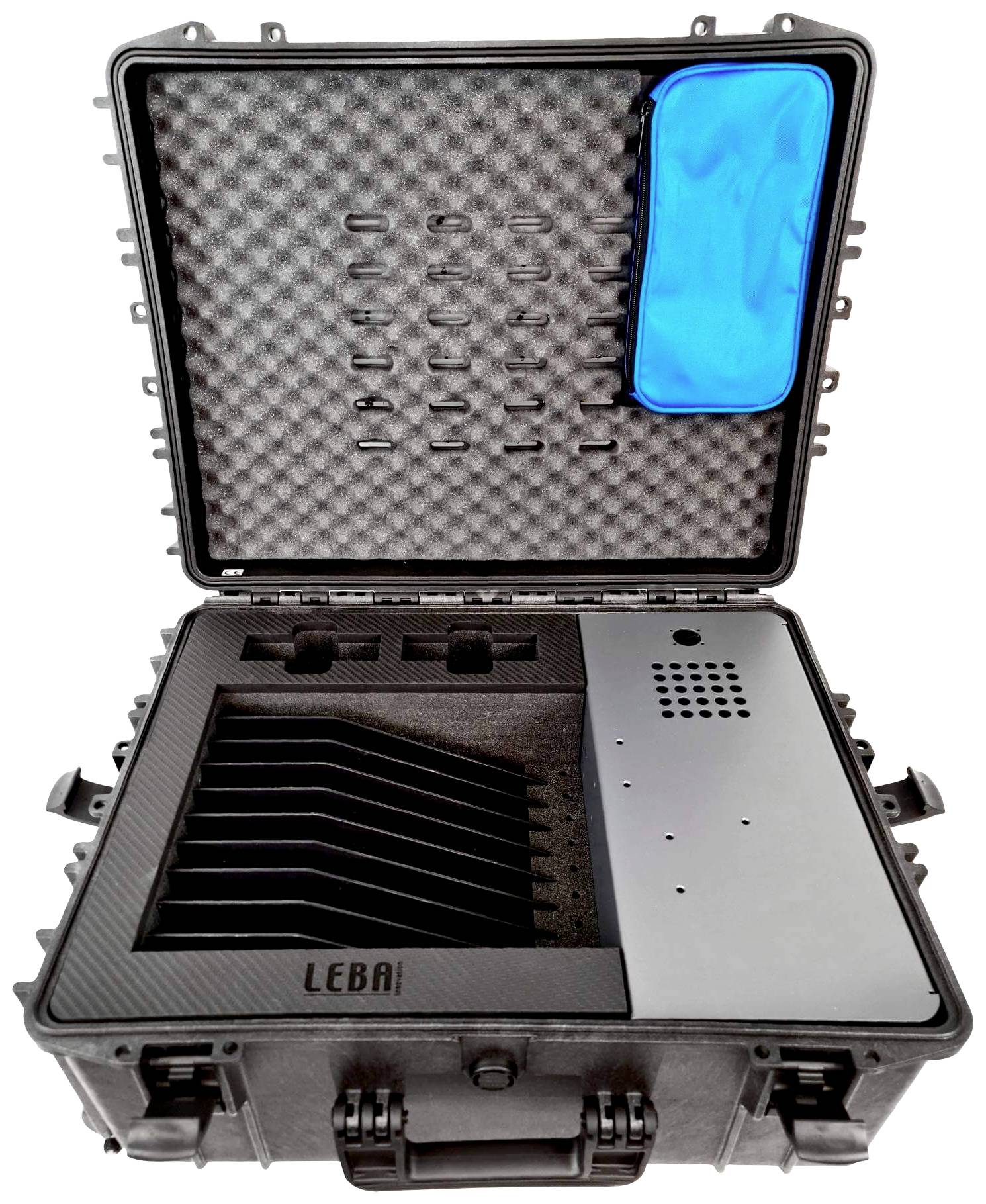 Leba Innovation NoteCase Falcon Lade- und Managementsystem Mobiles Ladesystem 10 Tablets