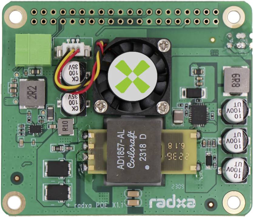 Radxa RA017 POE HAT-Modul Passend für (Entwicklungskits): Radxa, Rock Pi