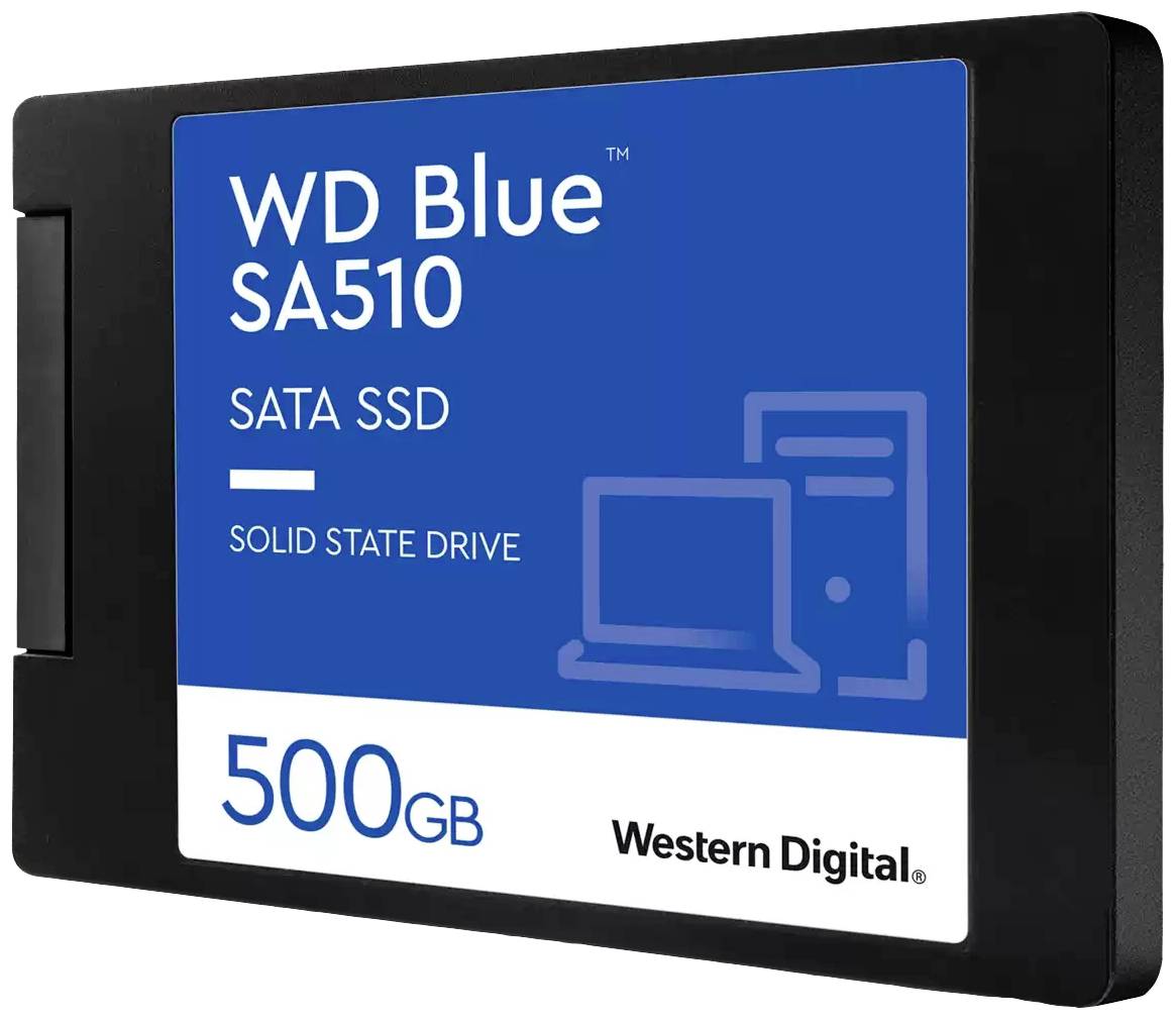 Western Digital Blue™ SA510 500 GB Interne SATA SSD 6.35 cm (2.5 Zoll) SATA 6 Gb/s Retail WDS500G3B0A