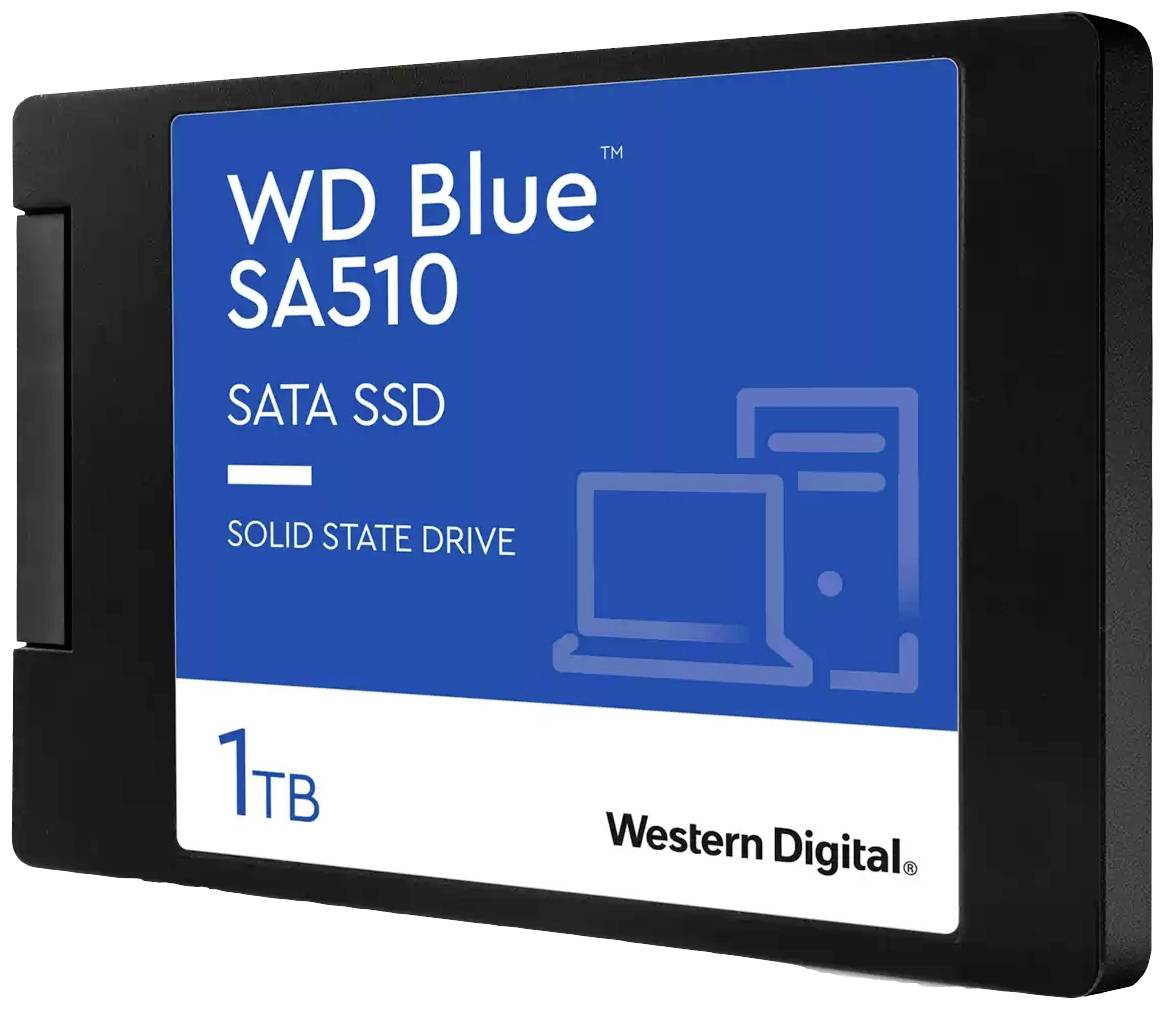 Western Digital Blue™ SA510 1TB Interne SATA SSD 6.35cm (2.5 Zoll) SATA 6 Gb/s Retail WDS100T3B0A