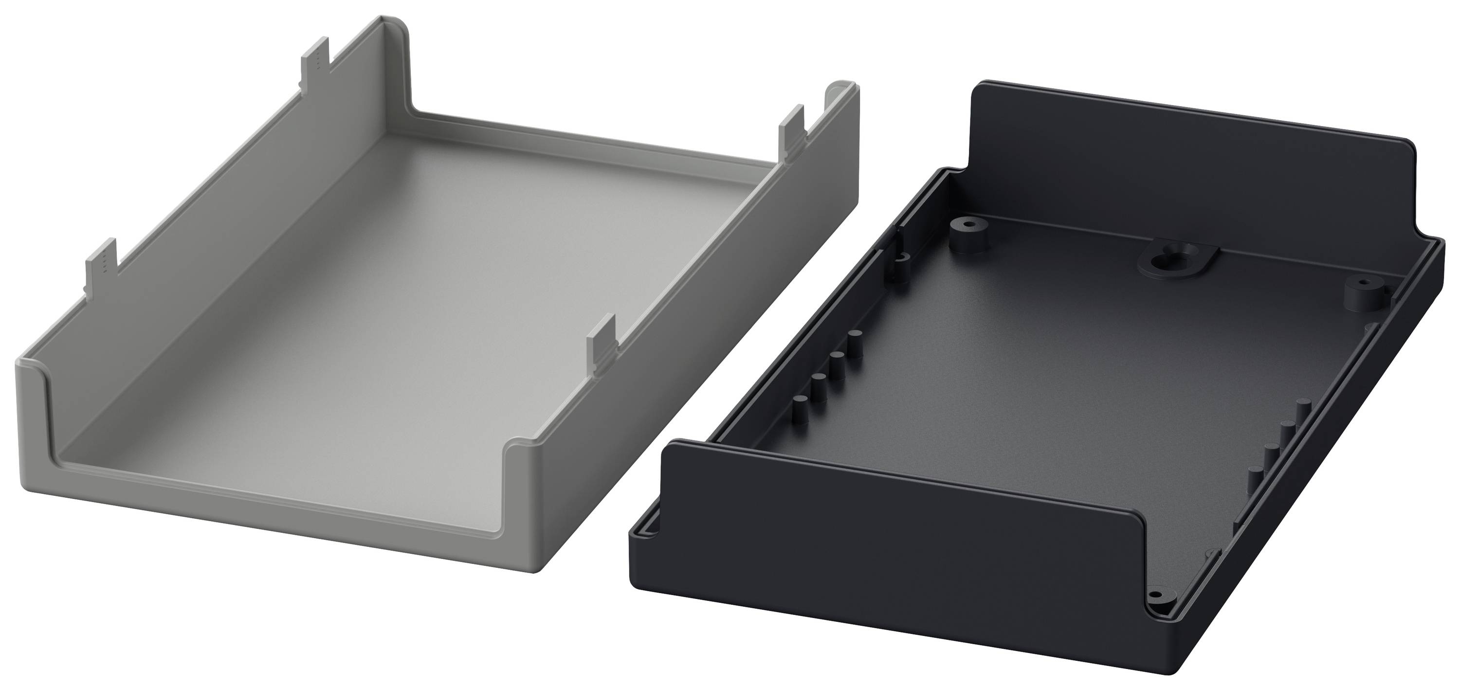 Bopla Element E 434 S 05434000 Elektronikgehäuse 188 x 110 x 40 Polystyrol Lichtgrau (RAL 7035), Graphitgrau (RAL 7024) 1St.