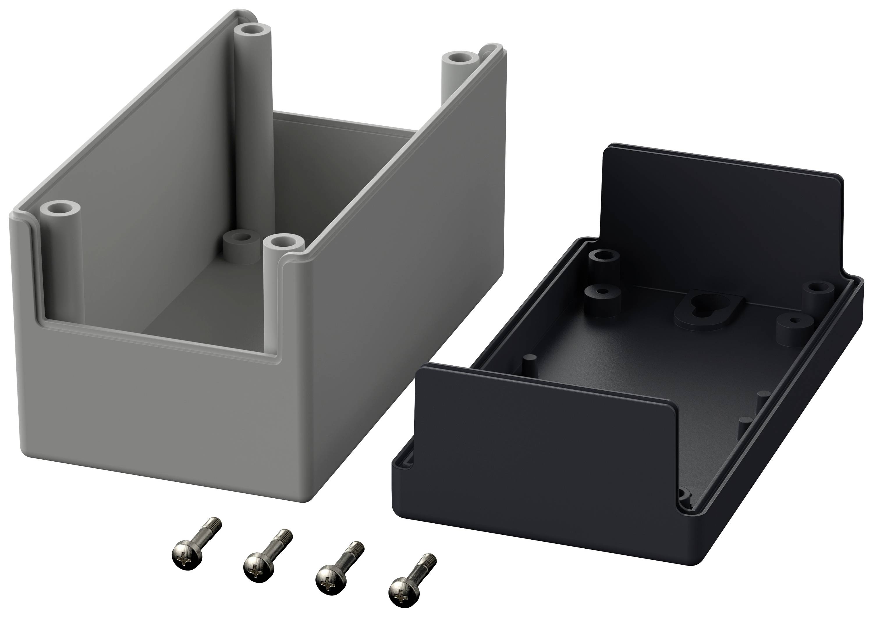 Bopla Element E 435 05435000 Elektronikgehäuse 120 x 65 x 65 Polystyrol Lichtgrau (RAL 7035), Graphitgrau (RAL 7024) 1St.