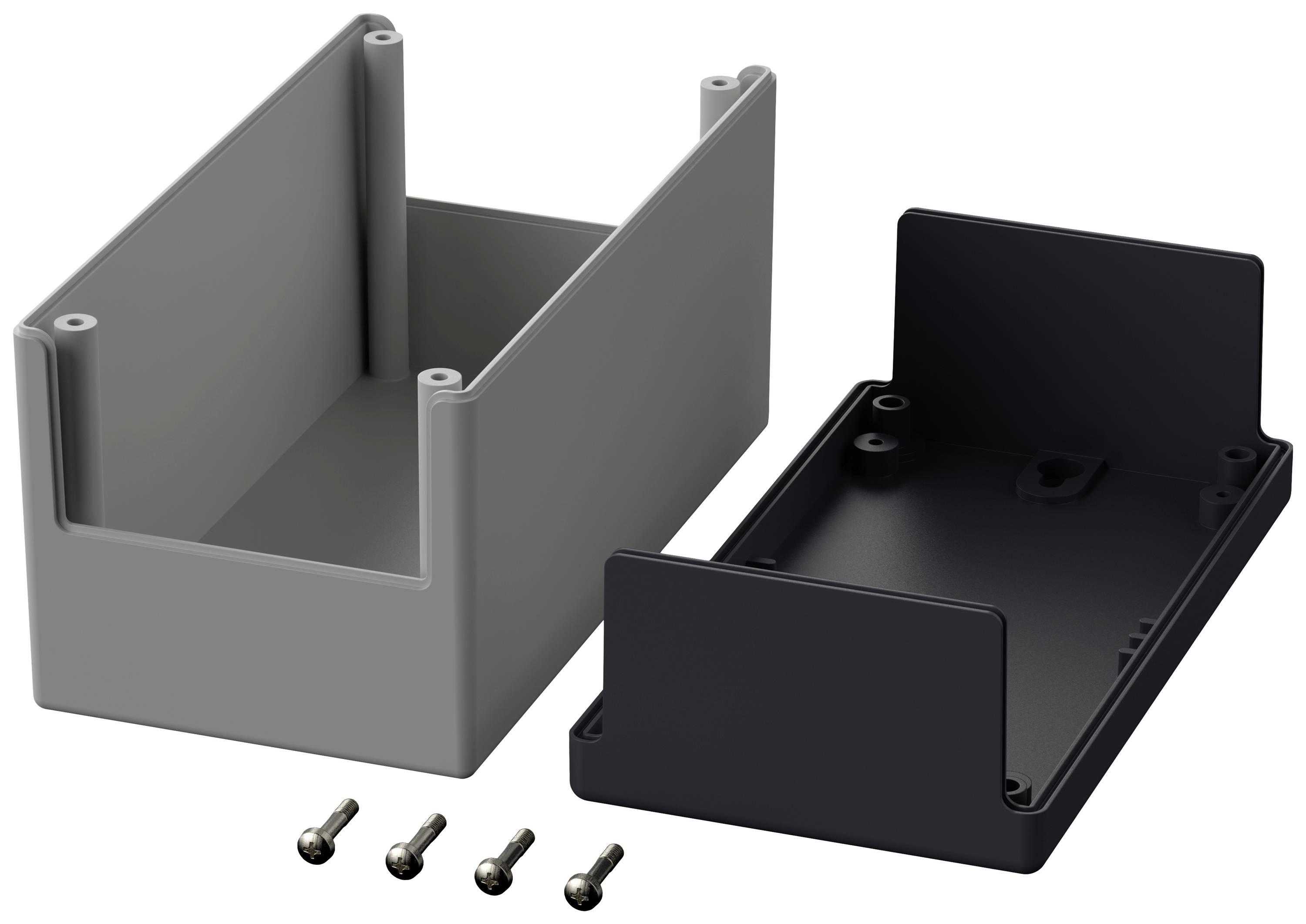 Bopla Element E 445 05445000 Elektronikgehäuse 150 x 80 x 80 Polystyrol Lichtgrau (RAL 7035), Graphitgrau (RAL 7024) 1St.