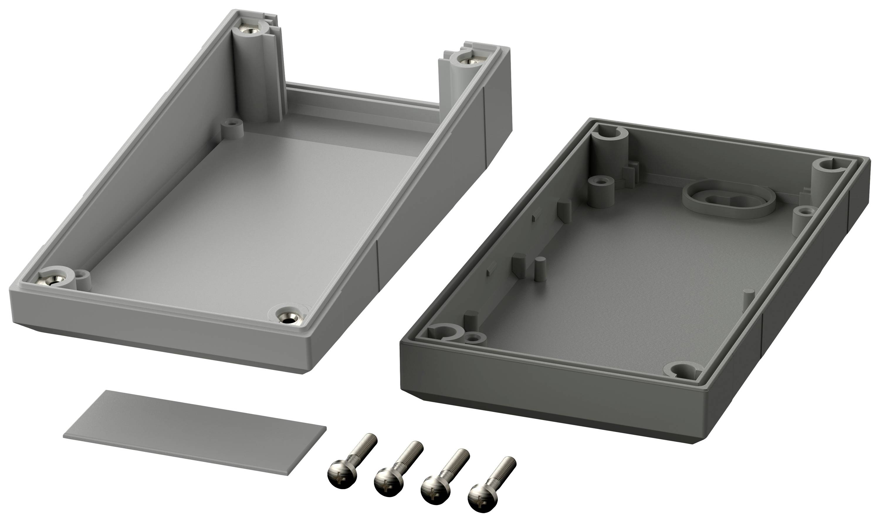 Bopla Elegant EG 1240 P 32124070 Pult-Gehäuse 125 x 67 x 40 Polystyrol Lichtgrau (RAL 7035), Achatgrau (RAL 7038) 1St.