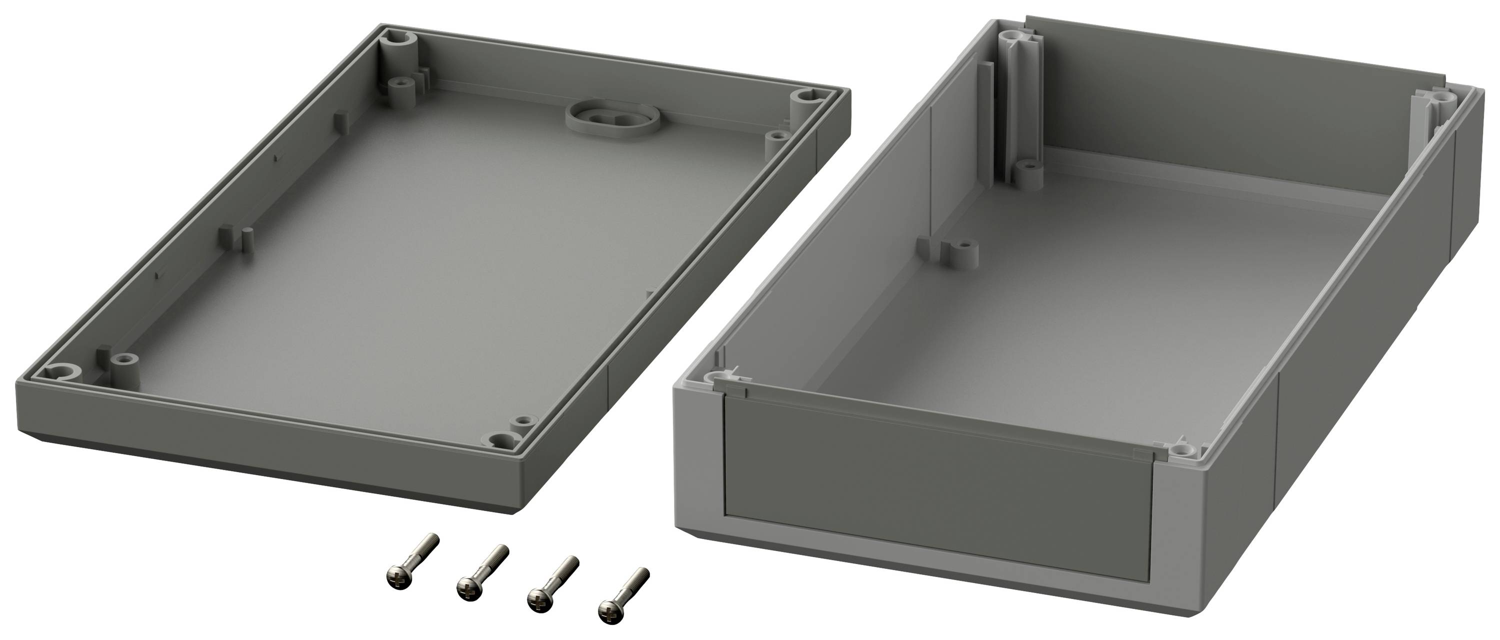 Bopla Elegant EG 2050 FK 32205042 Elektronikgehäuse 200 x 112 x 50 Polystyrol Lichtgrau (RAL 7035), Achatgrau (RAL 7038) 1St.