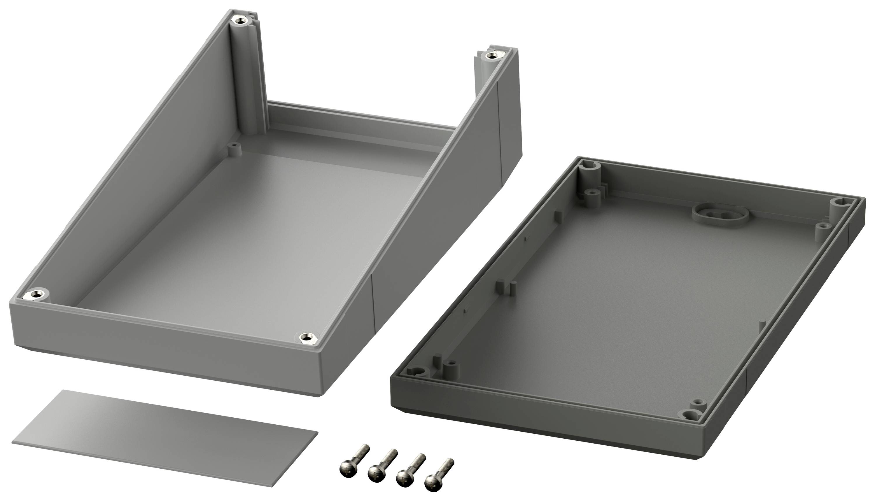 Bopla Elegant EG 2060 P 32206010 Pult-Gehäuse 112 x 200 x 64 Polystyrol Lichtgrau (RAL 7035), Achatgrau (RAL 7038) 1St.