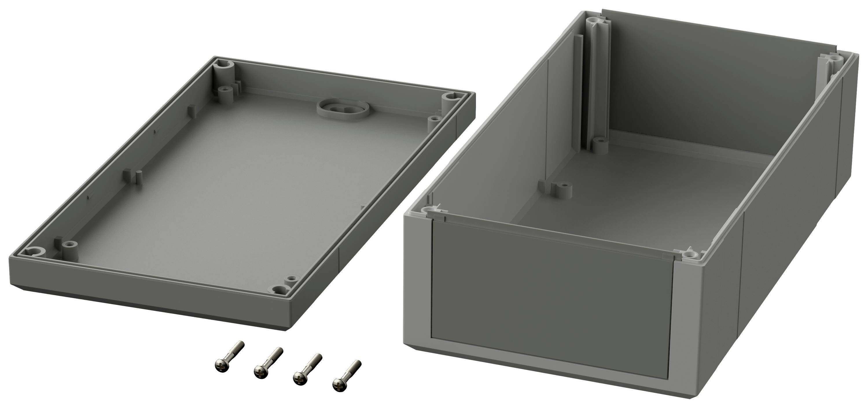 Bopla Elegant EG 2070 FK 32207042 Elektronikgehäuse 200 x 112 x 70 Polystyrol Lichtgrau (RAL 7035), Achatgrau (RAL 7038) 1St.