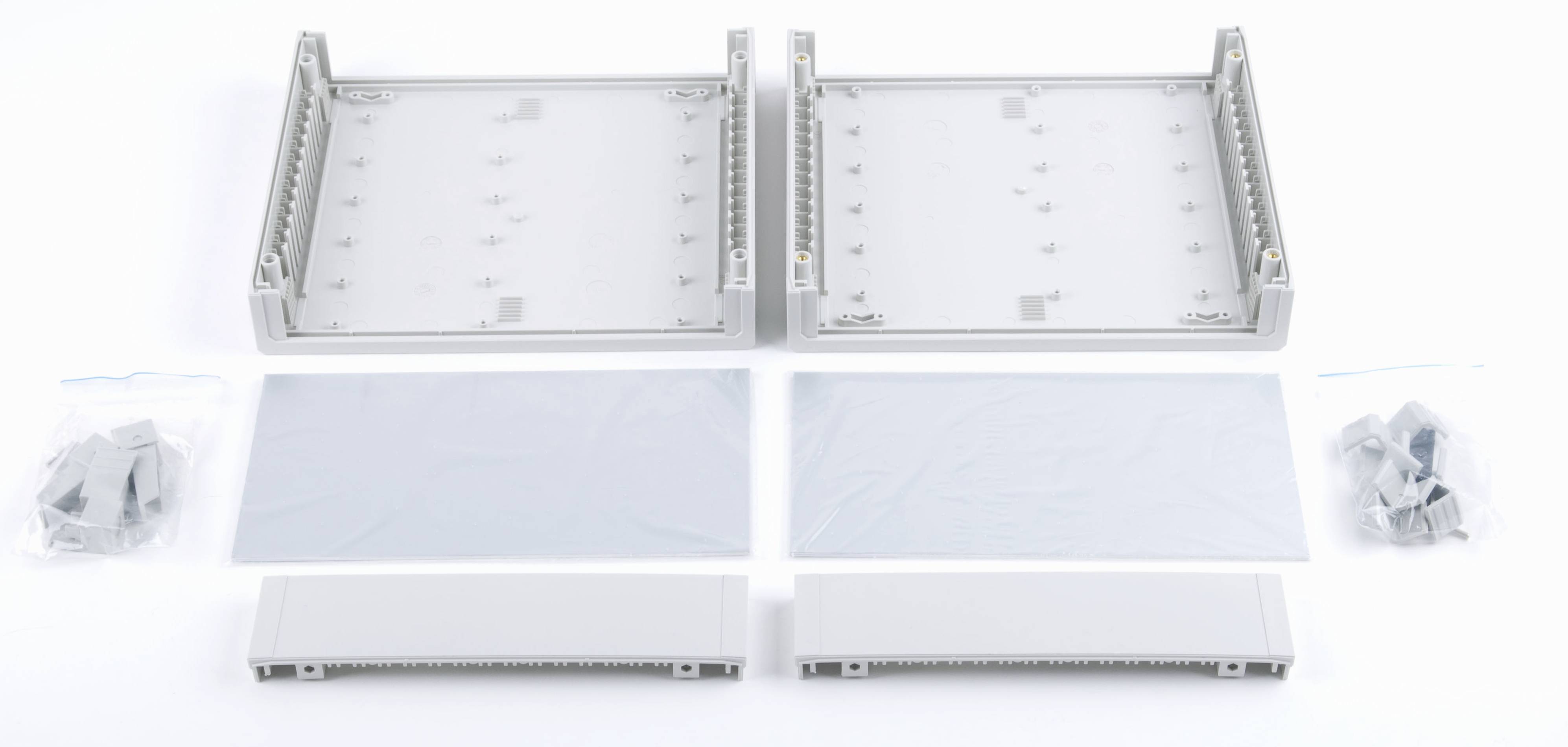 Bopla Ultramas UM 52020- SET Tisch-Gehäuse (L x B x H) 224.20 x 198.90 x 118mm ABS Lichtgrau (RAL 7035), Achatgrau (RAL 7038) 1St.