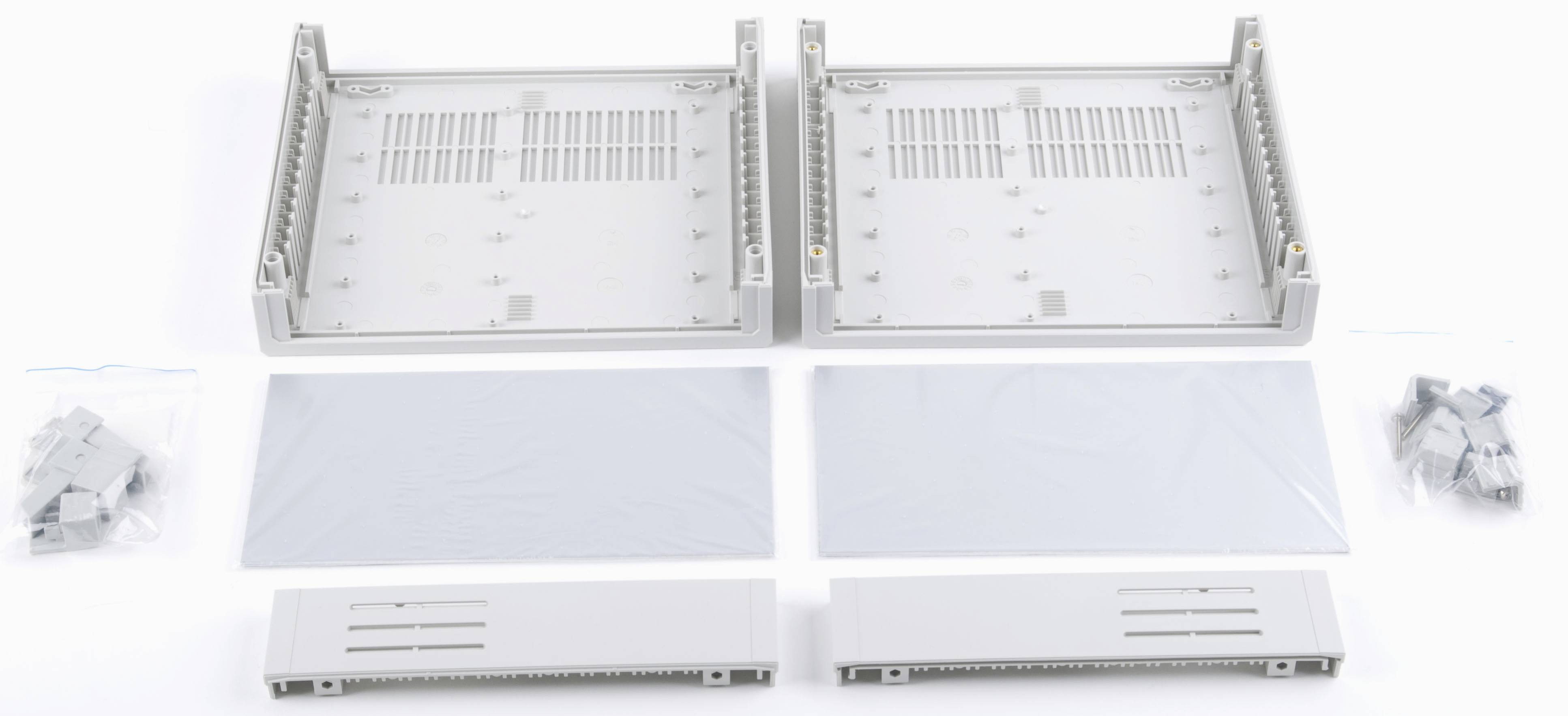 Bopla Ultramas UM 52020L - SET Tisch-Gehäuse (L x B x H) 224.20 x 198.90 x 118mm ABS Lichtgrau (RAL 7035), Achatgrau (RAL 7038)