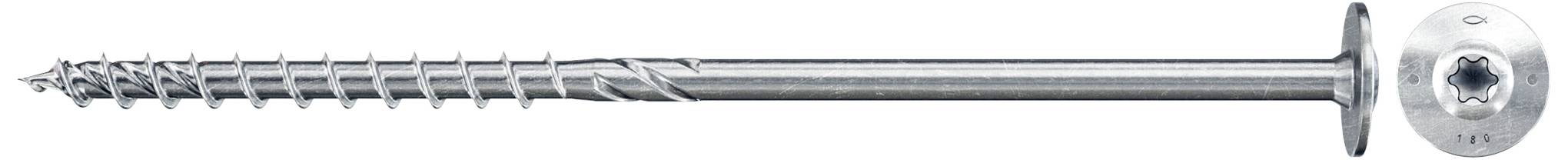 Fischer 566348 PowerFast II Tellerschrauben 10mm 280mm Innenvielzahn Stahl galvanisch verzinkt 50St.