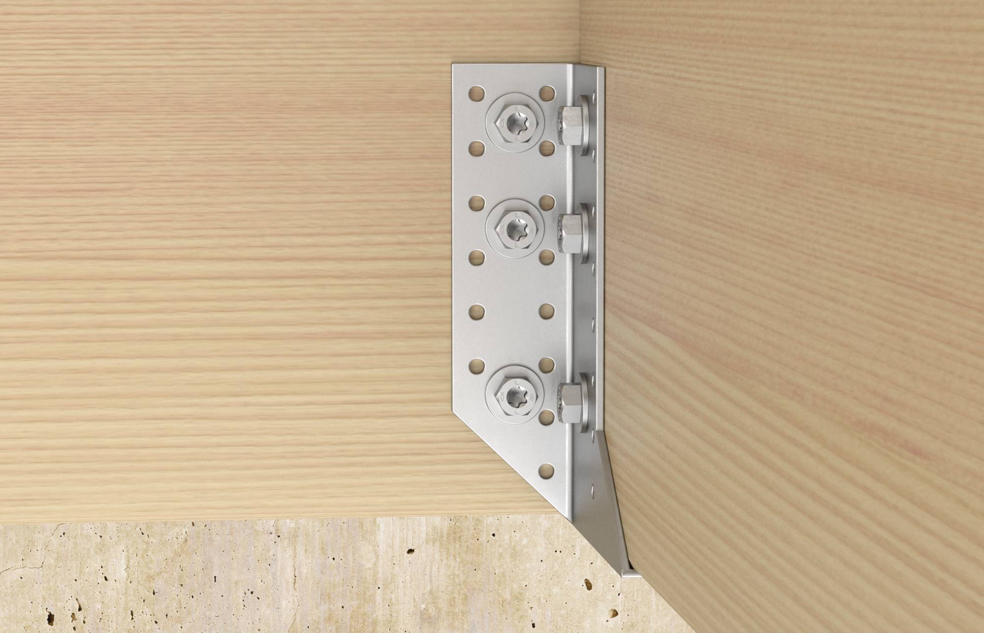 Fischer 566373 PowerFast II Sechskant-Holzschraube 8mm 100mm Innenvielzahn Stahl galvanisch verzinkt 50St.