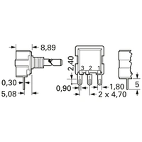 Bourns 53UAD-T22-B15L Leitplastik-Potentiometer 0.5W 10kΩ Bourns 53UAD-T22-B15L Leitplastik-Potentiometer 0.5W 10kΩ