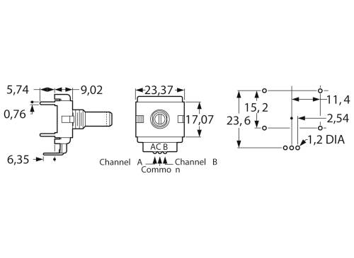 Bourns Drehgeber ECW1J-B24-BC0024L