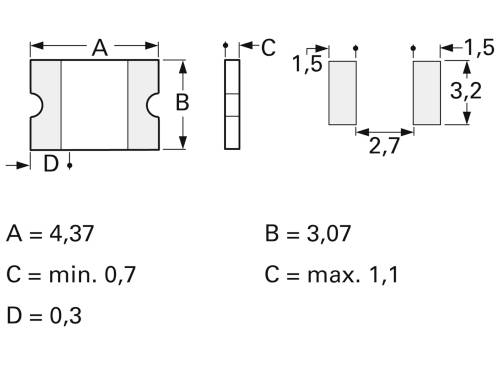Bourns MF-MSMF010-2 PTC-Sicherung Strom I(H) 100mA 60V