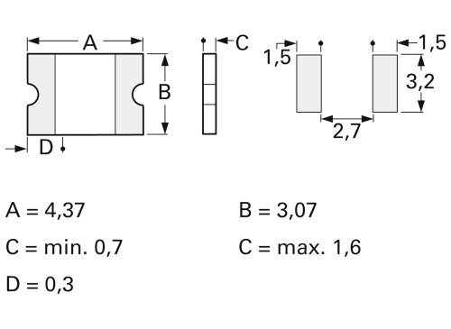 Bourns MF-MSMF150/24X-2 PTC-Sicherung Strom I(H) 1.5A 24V